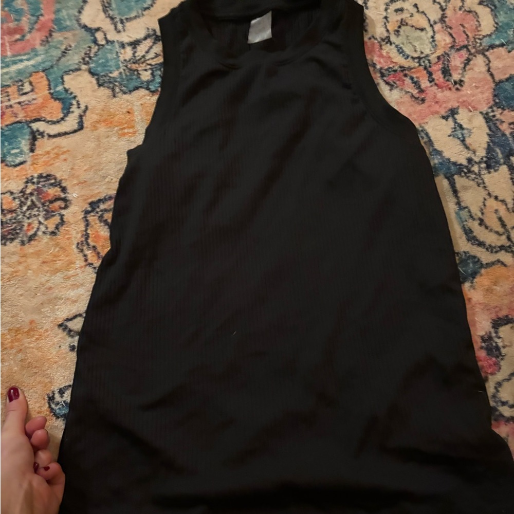 2 Classic Black and green Sleeveless Top by Calia